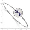 Black Bow Jewelry Sterling Silver Kappa Kappa Gamma Greek Life Bangle Bracelet 8 Inch - image 2 of 3