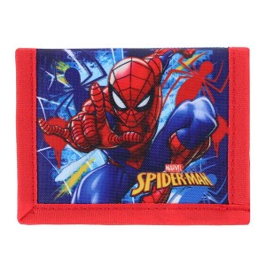 CTM Kid's Marvel Spiderman Power Hook & Loop Closure Bi Fold Wallet - 1 of 3