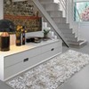 Washable Distressed Floral Print Area Rugs for Bedroom Living Room, Vintage Soft Non Slip Dining Room Carpet - 4 of 4