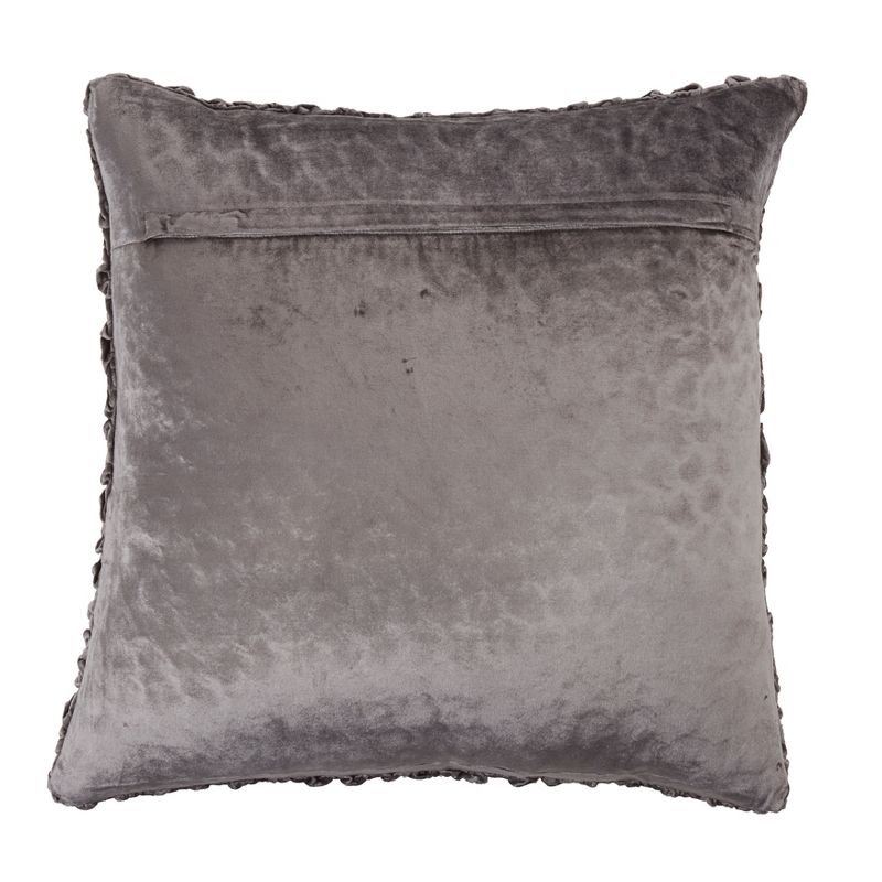 Saro Lifestyle Down-Filled Smocked Velvet Design Throw Pillow, 2 of 4