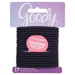 Goody Ouchless Elastic Hair Ties Black 51ct Target
