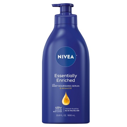 NIVEA Cocoa Butter Body Lotion with Deep Nourishing Serum, 33.8 Fl Oz