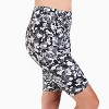 Calypsa Women's Chlorine Resistant High Waisted Long Bike Swim Shorts - 2 of 4