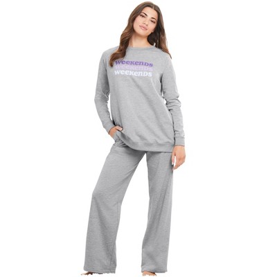 Dreams & Co. Plus Size  2-Piece Sweatshirt Set