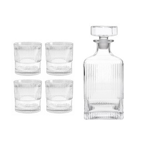 Fortessa Tableware Solutions 25.4oz and DOFs 9.85oz NoHo Clear Decanter Set Clear - 1 of 4