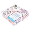 Hudson Baby Infant Girl Flannel Cotton Washcloths, Vintage Blossom 12 Pack, One Size - 2 of 4