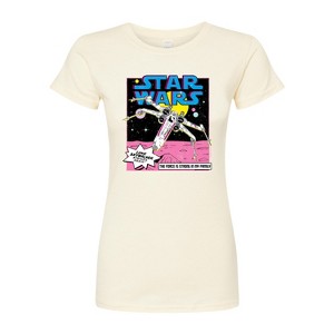 Women's - Star Wars - Luke Skywalker Ship Fitted Graphic T-Shirt - 1 of 2