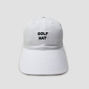 Mighty Fine White Dad Golf Hat - White - 1 of 4