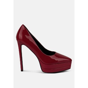 Cuddles Patent Faux Leather Platform Stiletto Women Pumps - 1 of 4