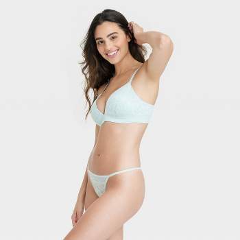 Women's Seamless Bikini Underwear - Auden™ Green Confetti S