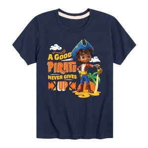 Boys' - Santiago of the Seas - A Good Pirate Never Gives Up Short Sleeve Graphic T-Shirt - 1 of 4