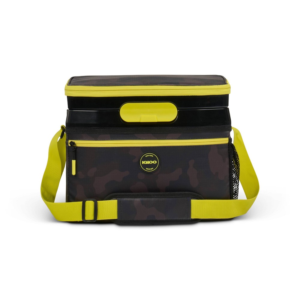 Igloo Sport Cool Fusion 18 Can Hard Lined QuickLatch Cooler - Black Camo
