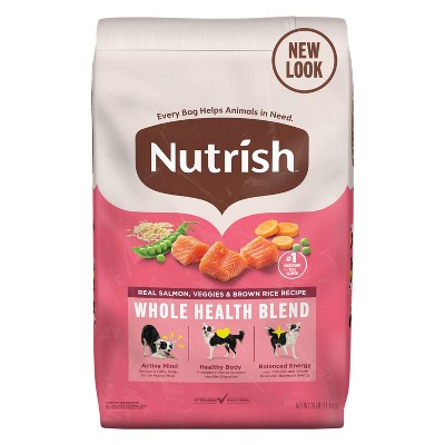 Nutrish Gentle Digestion with Real Salmon, Vegetables and Brown Rice Flavor Dry Dog Food - 26lbs