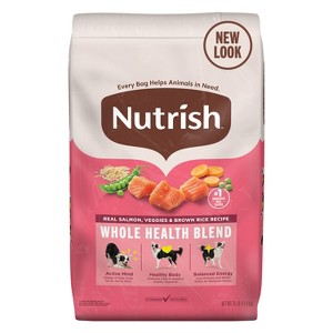 Nutrish Gentle Digestion with Real Salmon, Veggies & Brown Rice Dry Dog Food - 1 of 4