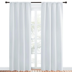 NICETOWN Blackout Curtains Rod Pocket Thermal Insulated Privacy Drapes (2 Panels) - 1 of 4