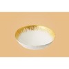 Classic Touch Individual Opaque White Bowls With Flashy Gold Design - 2 of 3
