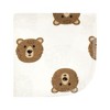 Hudson Baby Flannel Cotton Washcloths, Brown Bear 12 Pack, One Size - 3 of 4