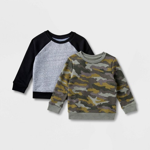 Toddler Boys' 2pk Crew Neck Sweatshirt - Cat & Jack™ : Target