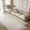 ABYNOW 8x10 Machine Washable Area Rug – Modern Abstract Soft Low-Pile Carpet with Non-Slip Backing for Living Room & Bedroom - 2 of 4