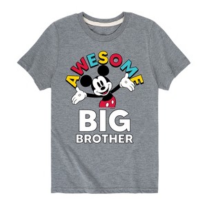Boys' - Disney - Awesome Big Brother Short Sleeve Graphic T-Shirt - 1 of 4