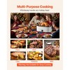 VEVOR Roaster Oven, 26QT Electric Roasting Pan, 150-450℉ Adjustable Temperature Fast-Cooking Turkey Roaster, Fits 30lb Turkey, White - 3 of 4