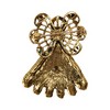 Unique Bargains Christmas Brooches YNCP7657 Alloy Dripping Wax Gold Tone 1.69"x2.24" 1 Pc - 4 of 4
