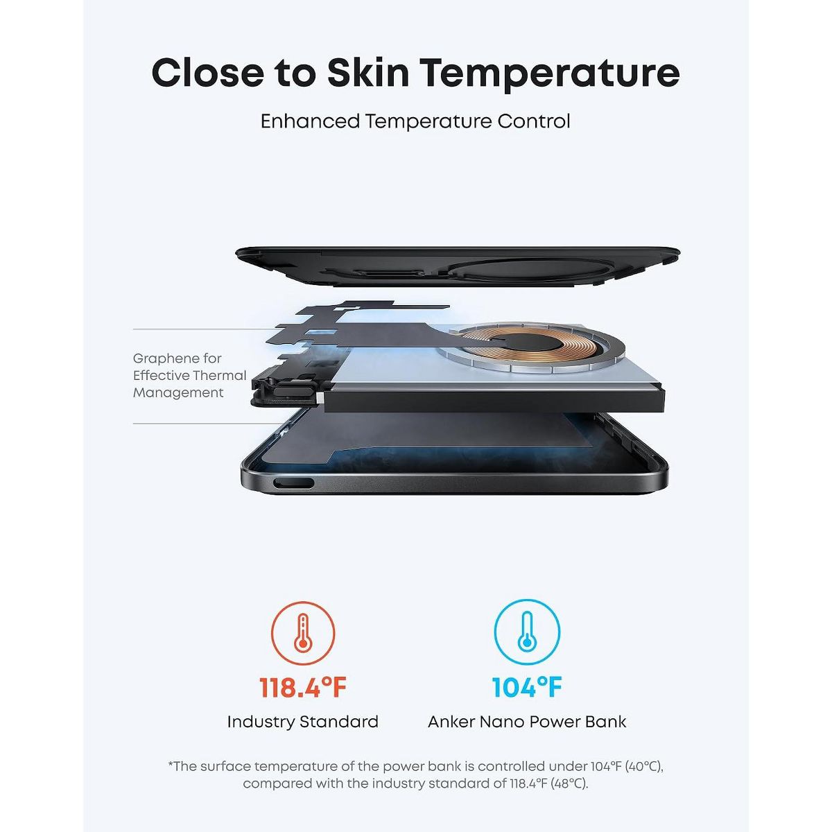 Refurbished Anker Nano Magnetic Power Bank, 5,000mAh Qi2-Certified 15W Portable Charger, Ultra-Slim 0.34in, MagSafe-Compatible for iPhone 17/16/15 - thumbnail 5