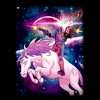Men's Marvel Legendary Deadpool on Space Unicorn T-Shirt - 2 of 4