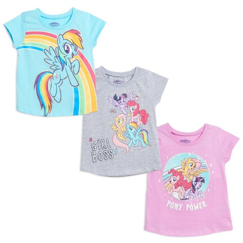 My Little Pony Little Girls 3 Pack Graphic T-Shirts My Little Pony 6-6X