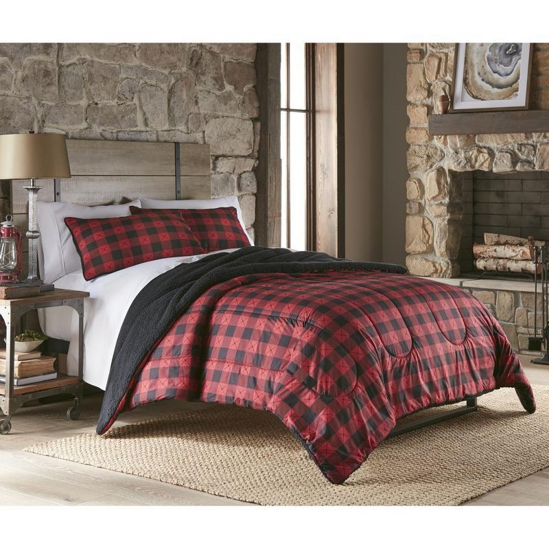 Shavel Home Products - Micro Flannel Reverse to  Comforter Set, 1 of 5