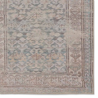 Gray Synthetic Medallion 4' x 8' Area Rug