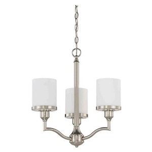 Luminance Payton 3 Lights Chandelier in Bright Satin Nickel - 1 of 3