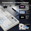YUNZII IF99 Mechanical Gaming Keyboard with Smart LCD Display White, Gateron Zero - 2 of 4