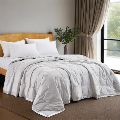 Peace Nest Ultra-Lightweight Down Blanket with Satin Trim