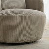CAVINAS 360° Swivel Barrel Chair with Pillow,Modern Round Reading Armchair with Sturdy Metal Base for Living Room,Office - 4 of 4