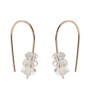Herkimer Diamond Threader Earrings - 1 of 4