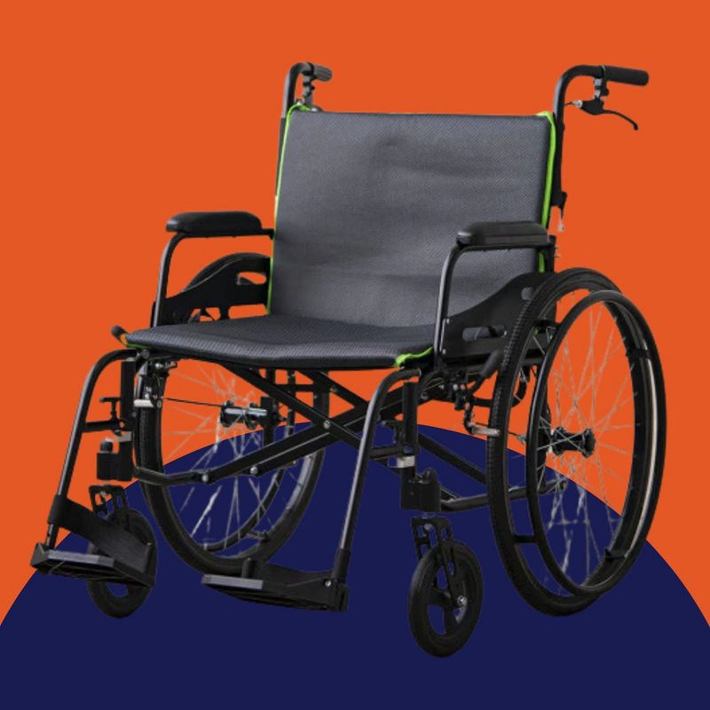 Feather Mobility Wheelchair - Extra-Wide Seat, 350 lbs Capacity, 1 Count, 2 of 8