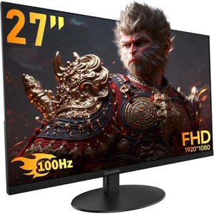 LED Wireless Mouse and 27 Inch Computer Monitor - 1 of 4