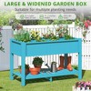 Arceso Elevated Planter Box with Legs and Shelf, 8 DIY Pocket HDPS Raised Garden Bed with Tools, No Crack, Large Outdoor Herb Raised Beds - 3 of 4