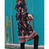 Women's Floral Double Ruffle Sleeve Dress - ANGIE - 3 of 3