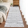 Rug Machine Washable,  Rug Non Slip Small Bedroom, Rug Low Pile Throw Rug, for Dining Room Living Room, Geometric Area Rug Entryway Rug - 3 of 4