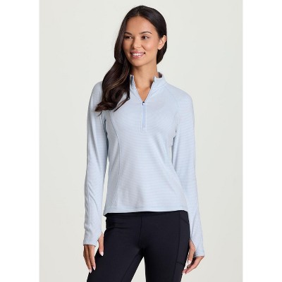 Avalanche Outdoor Buttery Soft Lightweight Quarter Zip Top Long Sleeve Hiking Shirt with Thumbholes