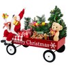 Northlight Lighted and Musical Santa Claus Merry Christmas Wagon Decoration - 20" - 4 of 4