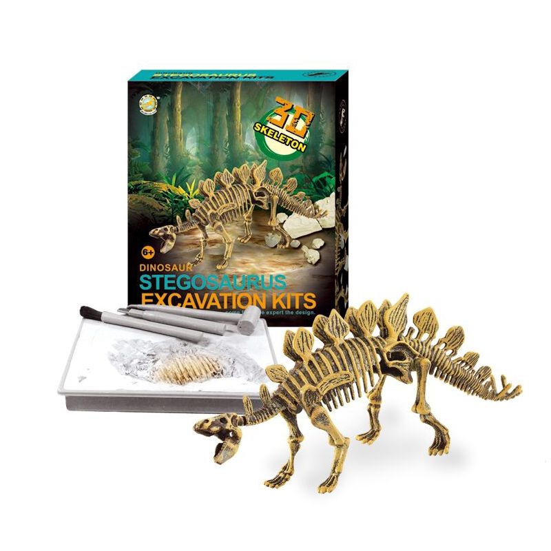 Ready! Set! Play! Link Stegosaurus Dinosaur Skeleton Fossil Excavation Kit, 3 of 6