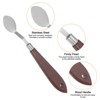 Unique Bargains Stainless Steel Wood Handle Flexible Polished Painting Mixing Knife 2 Pcs - 4 of 4