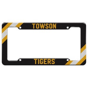 Towson Tigers Corner Stripes License Plate Tag Frame - 1 of 4