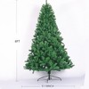 NAYSAYE 8FT Artificial Christmas Tree Full Natural Spruce PVC Fir Tree with Metal Stand for Holiday Home Decor, Green, 51.48"*51.48"*94.48" - 3 of 4