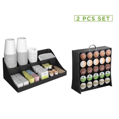 Mind Reader Coffee Condiment And Snack Organizer, Black : Target