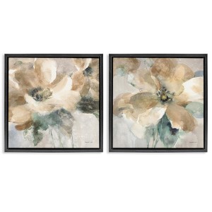 Stupell Industries Abstract Beige Flowers, 25" x 25" - 1 of 4