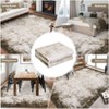 Abstract Rug Bordered Large Rugs for Living Room Modern Machine Washable Area Rugs Ombre Carpet Foldable Printed Dining Room Rug - 3 of 4